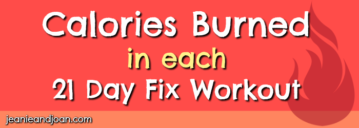 21 Day Fix Workout Routine How Many Calories Do I Burn