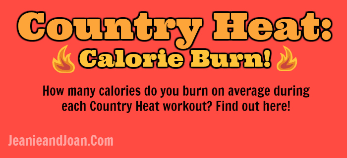 calories burned country heat