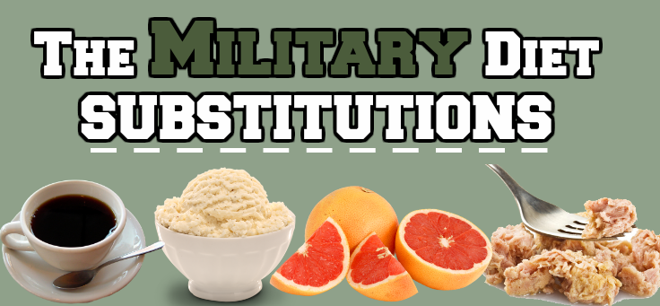 Military Diet Substitutions List