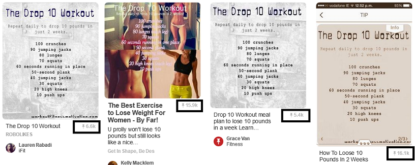 Pinterest Drop 10 Exercise Plan