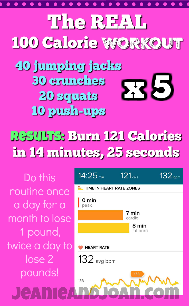 The Real 100 Calorie Workout