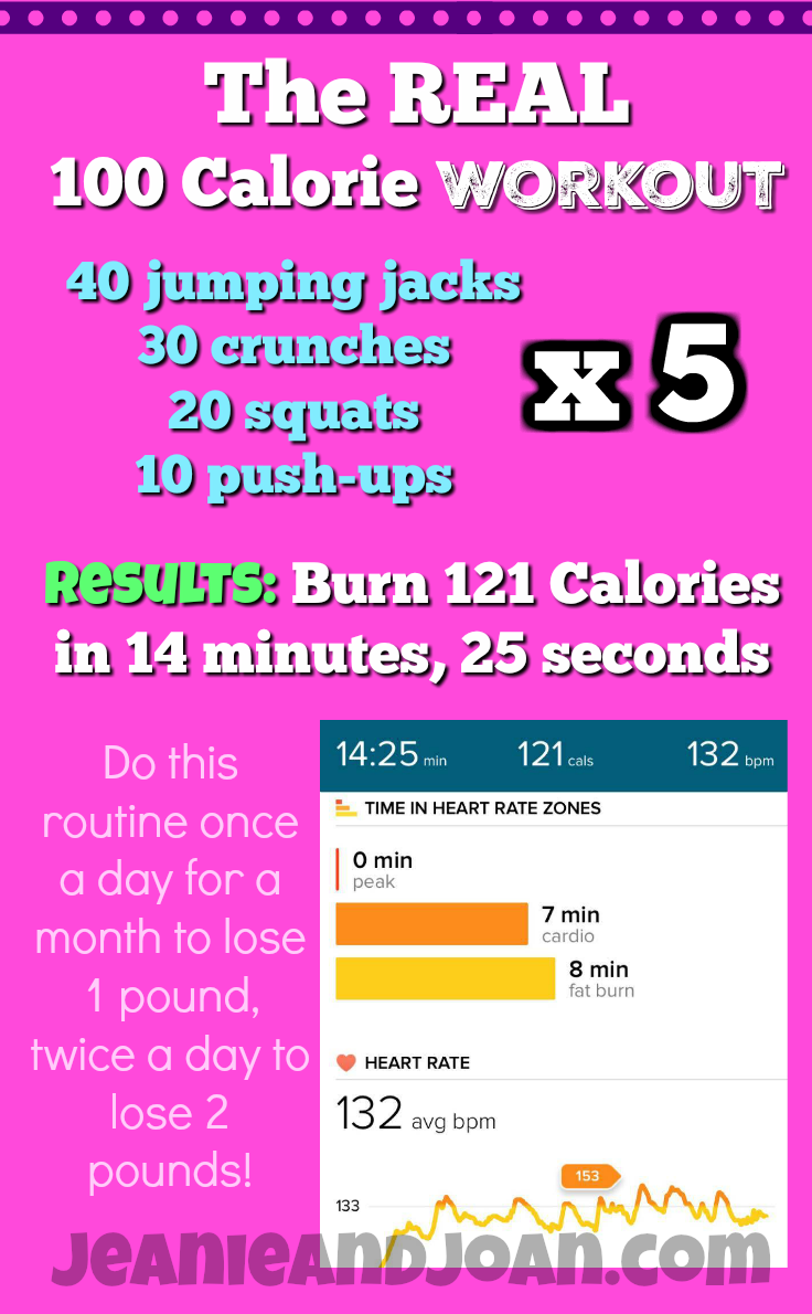 how to 300 calories home burn at ACTUALLY Burn Calorie The to 100 Myth: 100 Workout How