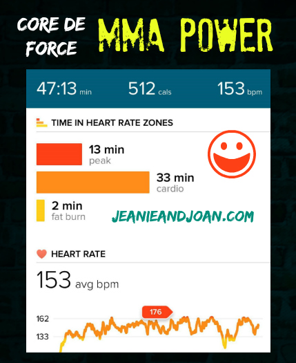 MMA Power 500 Calories Burned