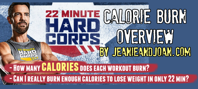 Calories Burned Doing 22 Minute Hard Corps